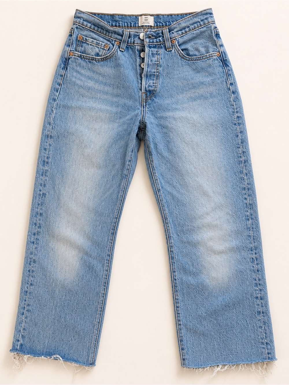 Levi’s 501 Curve Button Fly Straight Leg Cropped Jeans W27